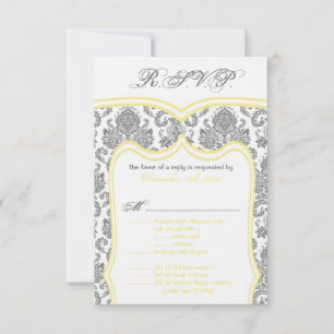 3.5x5 R.S.V.P.-Karte Hochzeitsdämpfe RSVP Karte