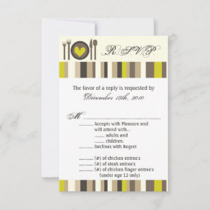 3.5x5 R.S.V.P. Kartenplatine China Silberware Plat Einladung