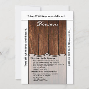 3.5x6 Anfahrt Karte Land Rustikal Stallholz