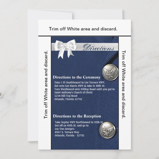 3.5x6 Carte de direction Uniforme de classe A de l (Devant)