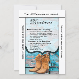 3.5x6 Directions Carte Bleu Botte de porte de gran