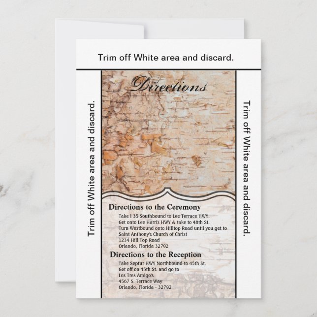 3.5x6 Directions Cartes de pays grange en dentelle (Devant)
