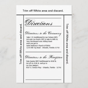 3.5x6 Directors Card Modern Typografie Newsprint Einladung