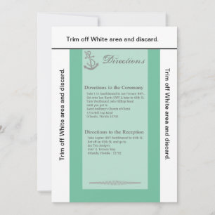 3.5x6 Fahrtrichtungsanzeige Karte Nautischer Knote