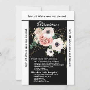 3.5x6 Kartenansichten Geometrische Gartengarten Ro Einladung