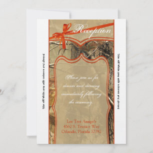 3.5x7 Carte de réception Hunters Camoflouge