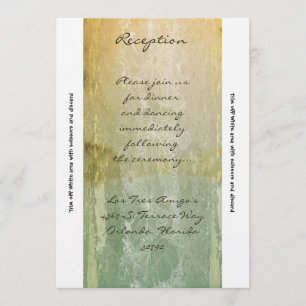 3,5x7 Rezeptionskarte Vintage floral Einladung