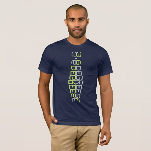 3.6 Grad des T - Shirt für den Klimawandel (Vorne ganz)