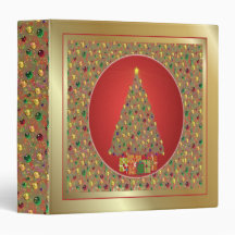 Beau regard doré Classeur d'arbre de Noël