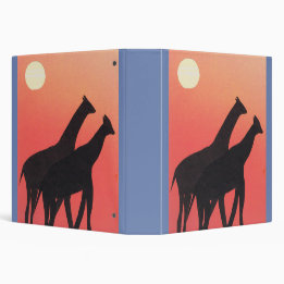 3,81 Cm Classeur ou carnet avec design girafe
