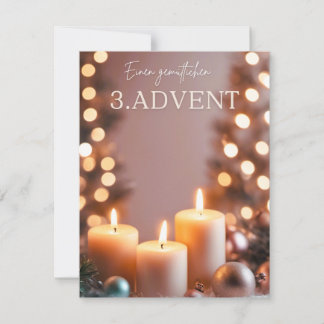 3. Advent Feiertagskarte
