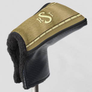 3 Anfangsbuchstabe Monogramm Brauntanncreme gebürs Golf Headcover