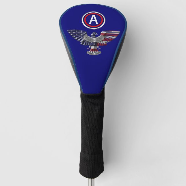 3. Armee Adler mit Patch  Golf Headcover (Vorderseite)