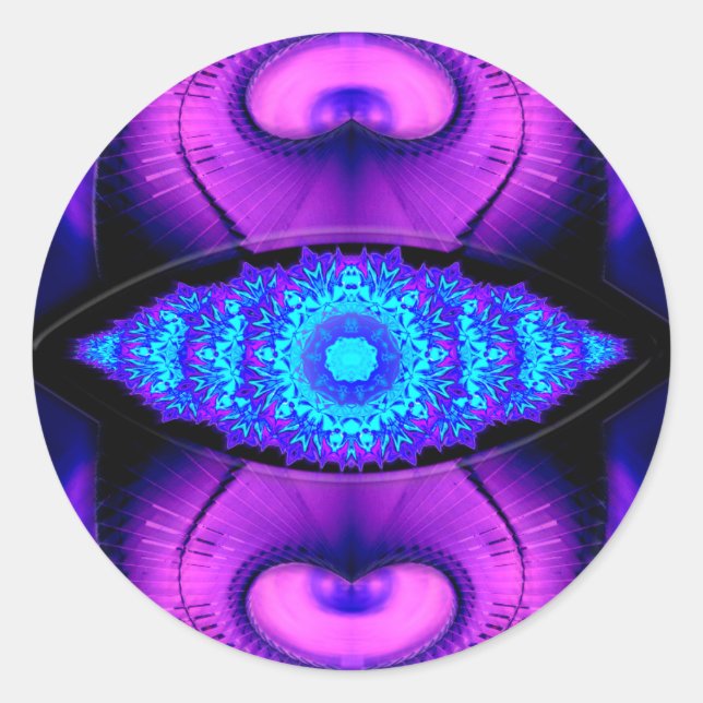 3. Auge Runder Aufkleber (Vorderseite)