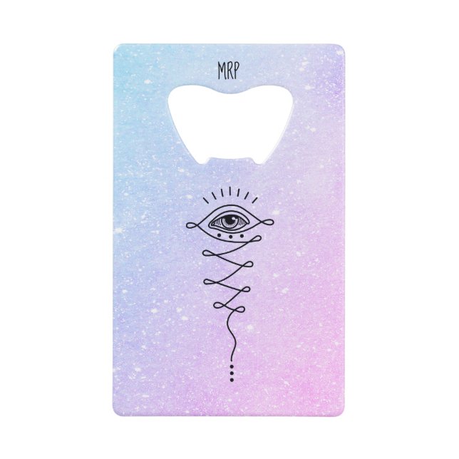 *~* 3 Augen zur Erleuchtung und Nirvana * Geldbeutel Flaschenöffner (Vorderseite)