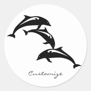 3 Auslaufporpoises Thunder_Cove Runder Aufkleber