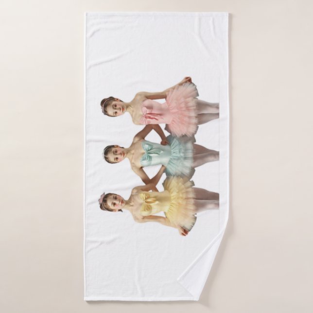 3 bailarinas en tonos suaves Toalla Badehandtuch (Badehandtuch)