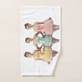 3 bailarinas en tonos suaves Toalla Handtuch