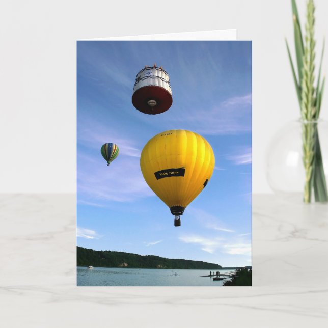 3 Ballons Geburtstagskarte Karte (Vorderseite)