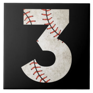 3 Baseball Geburtstag Fliese