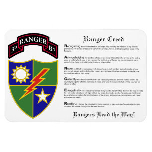 3. Bataillon - 75. Ranger Regiment Magnet 4x6