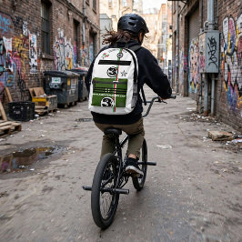 3 BEDRUCKTER RUCKSACK