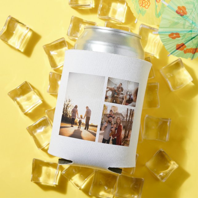 3 Benutzerdefiniertes FotoCollage Personalisiert Dosenkühler (In Situ Sommer)