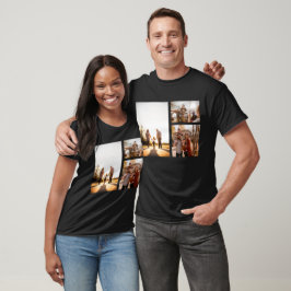 3 Benutzerdefiniertes FotoCollage Personalisiert T-Shirt