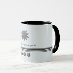 3 Berufliche Tasse von Silver Text spalten