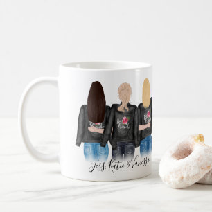 3 Beste Freunde Blonde Brünette BESTE FREUNDIN Fre Kaffeetasse