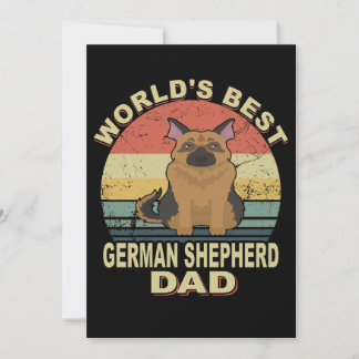 3 Bester deutscher Schäferhund-Vater der Welt Vint Einladung