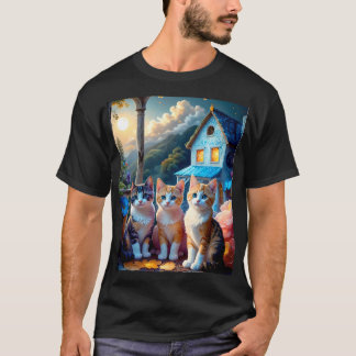 3 bezaubernde, von Künstlern entworfene Kätzchen T-Shirt