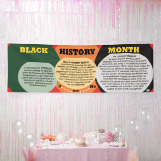 3-Big Hs of Black History Monat - Farbe Banner