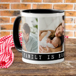 3 Bild Multi Foto Collage Familienangebot Schwarz Tasse<br><div class="desc">Entwerfen Sie Ihre eigenen Kaffeetassen mit Fotos von Familie auf ihnen." Familie ist alles " Zitat Typografie macht es zu einem einzigartigen Sake und ein unvergessliches Familiengeschenk Foto für Ferien und besondere Anlässe.</div>
