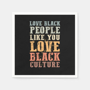 3 Black History Monatsunterstützungsgeschenk Manue Serviette