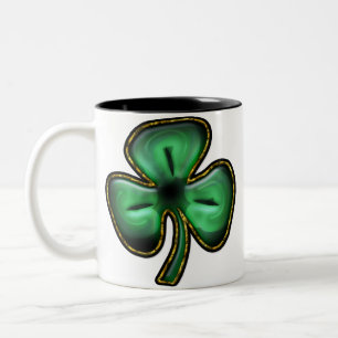 3 Blatt-Klee-Tasse Zweifarbige Tasse