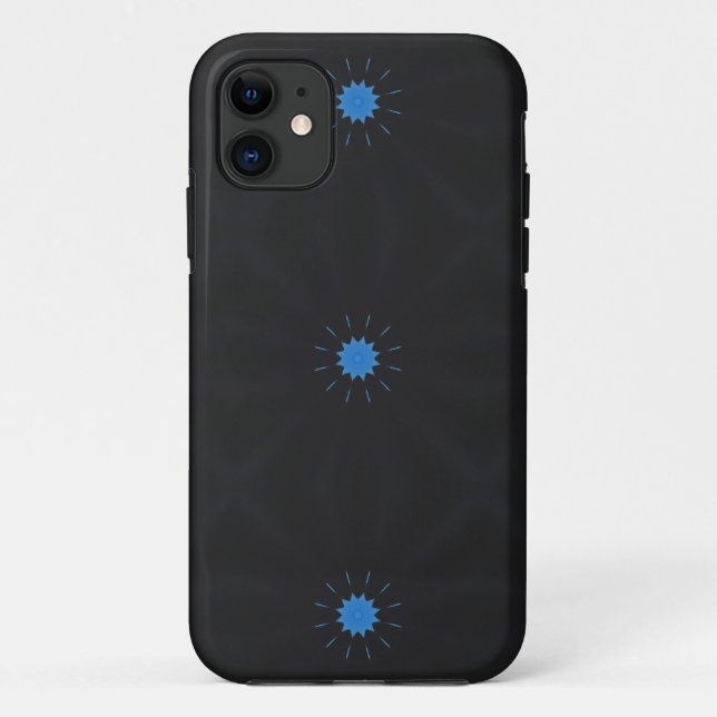 3 blaue Sterne-Gehäuse Case-Mate iPhone Hülle (Rückseite)
