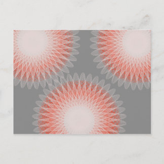 3 Blume abstrakte Kunst Postkarte