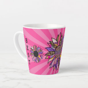 3 Blume Glitzer Mama anpassen Milchtasse