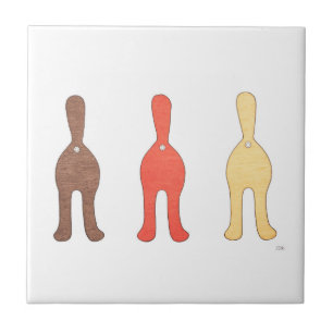 3 Boutons de chat #1 Carreaux en céramique