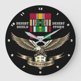 3 CAMPAIGN STARS GULF WAR VETERANS GROßE WANDUHR