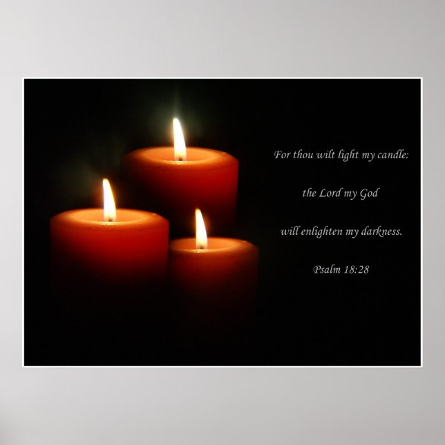 3-Candle Verse Poster (Vorne)