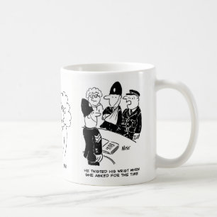 3 Cartoons der Gewitterpolizei zum Thema Zeit Kaffeetasse