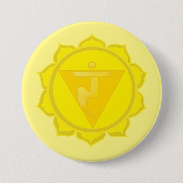 3. Chakra Manipura Abzeichen Button (Vorderseite)