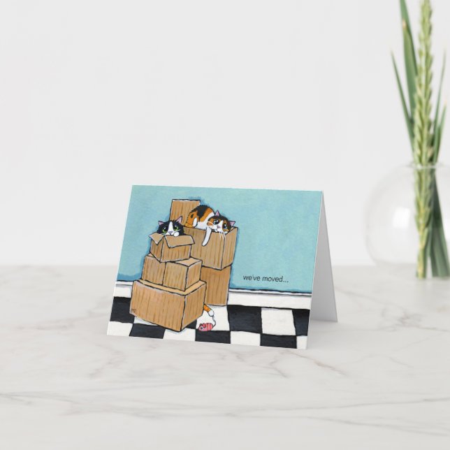 3 Chats et boîtes | Nous avons déplacé la carte de (Devant)