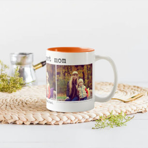 3 Collage photo Meilleure maman de café Mug Wor'ld