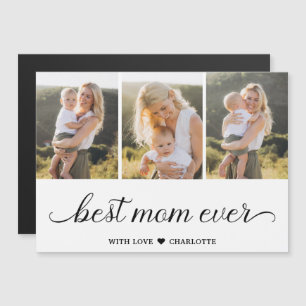 3 Collage photo Meilleure maman jamais carte magné