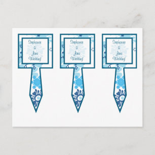 3 Cup Cake Picks Blue Tree / Schneeflocken Postkarte