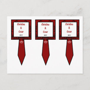 3 Cup Cake Picks Crimson Rot Verzierte Verschöneru Postkarte