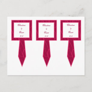 3 Cup Cake Picks Himbeere Rosa Schleifen/Wirbel Ro Postkarte